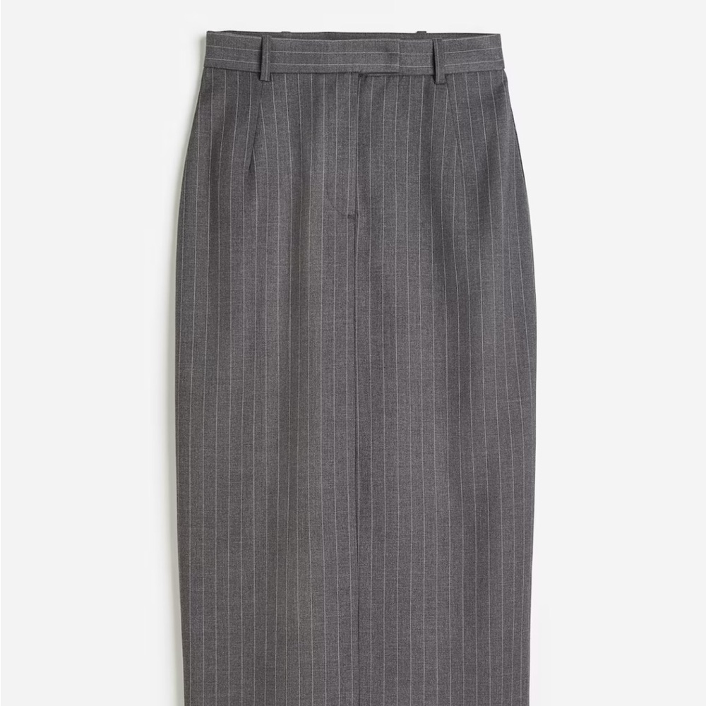H&M Charcoal Pinstripe Pencil Skirt